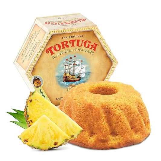 TORTUGA Caribbean Pineapple Rum Cake - 16 oz Caribbean Pineapple Rum Cakes - The Perfect Premium