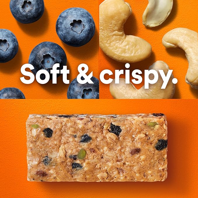 RXBAR Nut Butter and Oat Protein Bars, Protein Snacks, Snack Bars, Blueberry Cashew Butter, 23.2oz