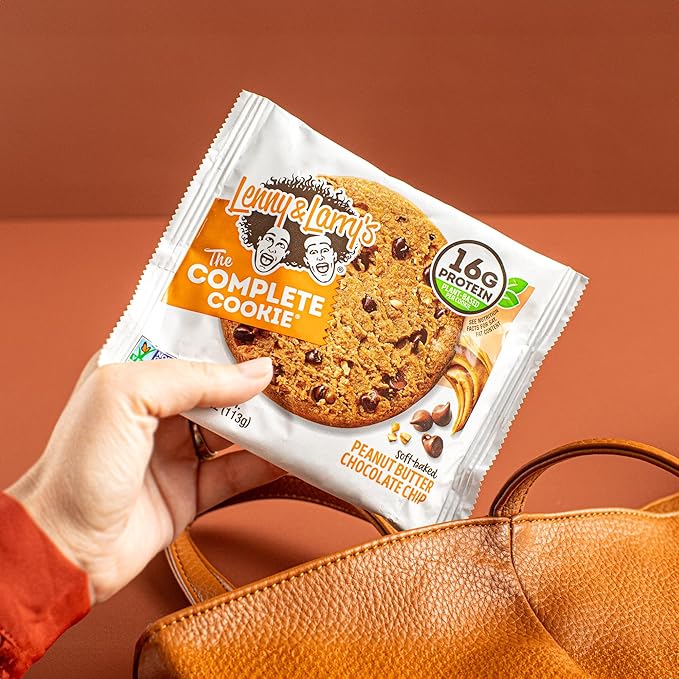 Lenny & Larry's The Complete Cookie, Peanut Butter Chocolate Chip, Soft Baked, 16g Plant Protein