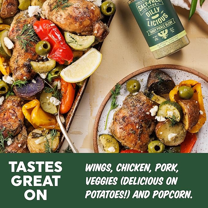 Fire & Smoke Society Salt-Free Dilly Licious Seasoning Blend | All Purpose Seasoning | Chicken