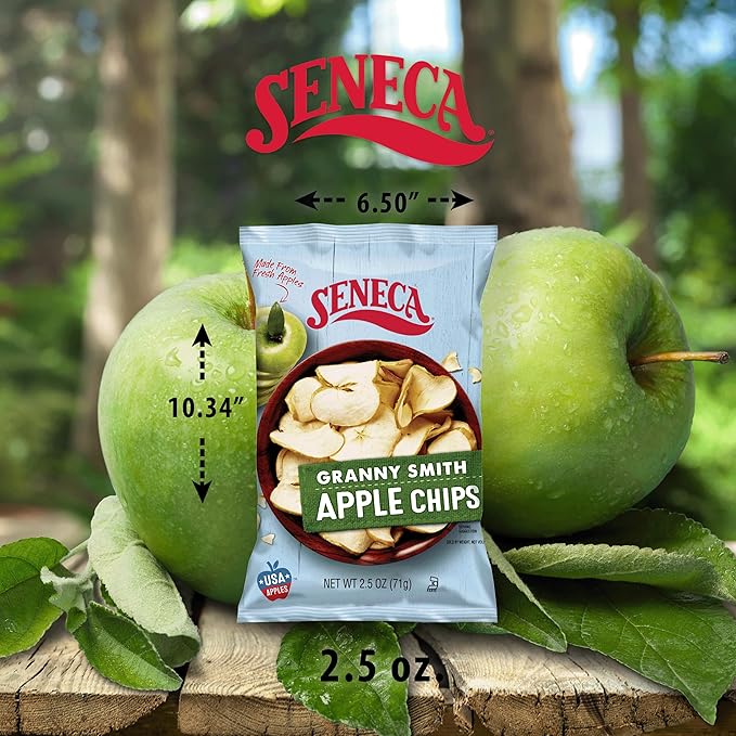 Seneca Granny Smith Apple Chips | Made from Fresh Apples | 100% Granny Smith Apples | Yakima Valley
