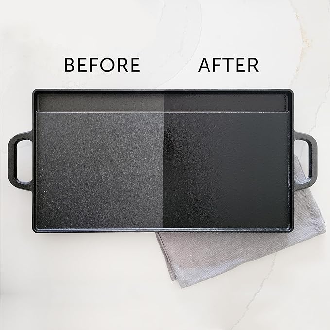 CARON & DOUCET - Cast Iron Seasoning & Cleaning Oil | 100% Plant-Based & Food Grade! | Best for