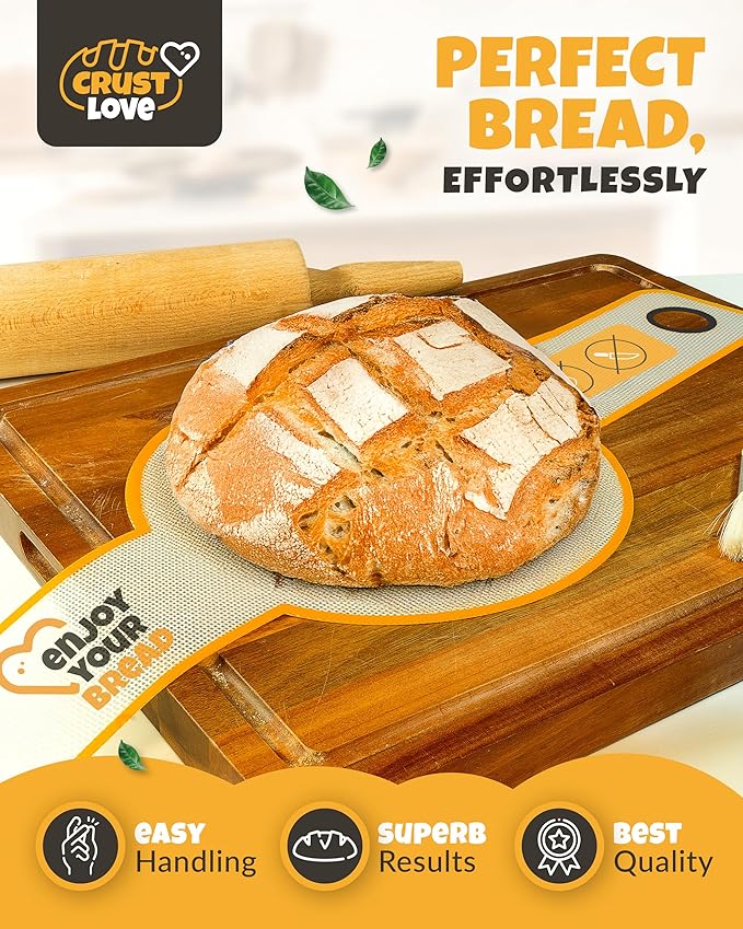 Silicone Bread Sling for Dutch Oven – Non-Stick Sourdough Sling & Baking Mat – Reusable & Easy to