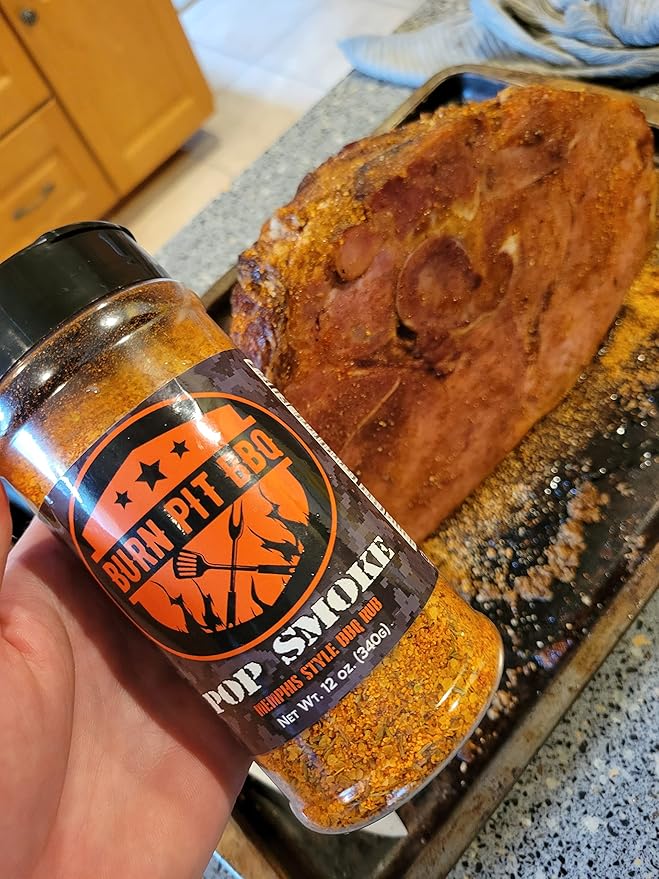 Burn Pit BBQ Pop Smoke Memphis Style BBQ Rub - Great with Ribs, Poultry, Beef, and Pork - 0g Sugar