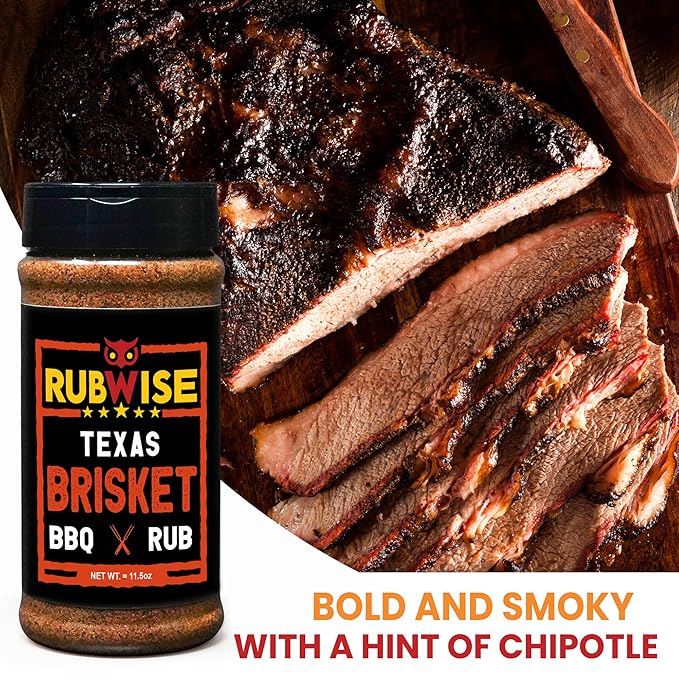 RubWise Texas Style BBQ Brisket Rub | Barbecue Rubs and Spices for Smoking and Grilling | Beef