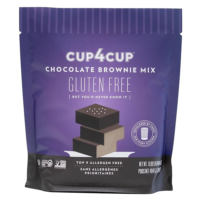 Cup4Cup Chocolate Brownie Mix, 14.25 Ounces, Certified Gluten Free, Dairy Free, Non-GMO, Kosher