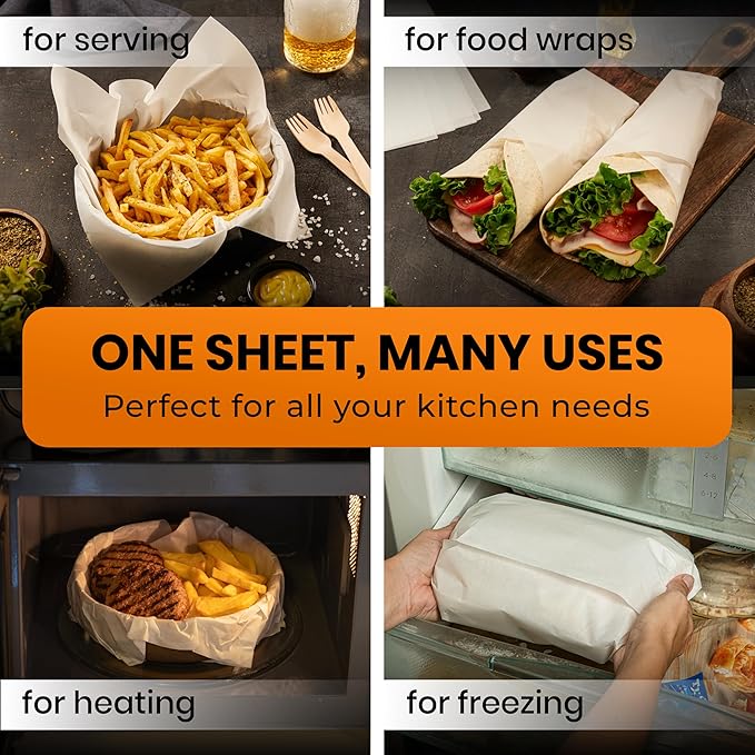 220 Pcs 9x13 Inch Parchment Paper Sheets by Baker's Signature | Parchment Baking Paper, Parchment
