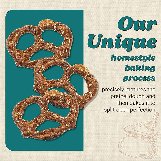 Unique Snacks Original Splits Pretzels, Delicious Homestyle Baked Snack Bag, OU Kosher, and Non-GMO