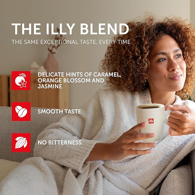 Illy Whole Bean Coffee, Classico Medium Roast - Mild & Balanced - 100% Arabica - Whole Beans