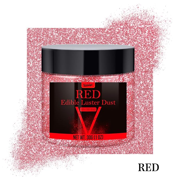 Edible Glitter - 30g / 1oz Luster Dust Edible Glimmer Powder for Sparkling Drinks, Foods, Wine