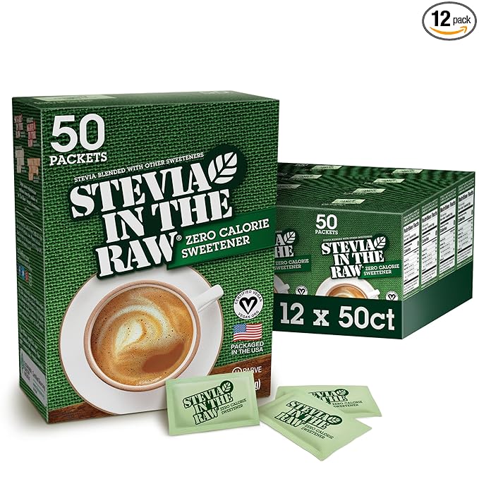 Stevia In The Raw, Plant Based Zero Calorie, Sugar Substitute, No Erythritol, Sugar-Free Sweetener