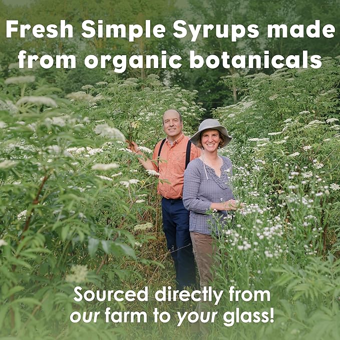 Bluestem Botanicals Organic Thyme Simple Syrup, 8 oz, Cocktail and Mocktail Mixer for Drinks