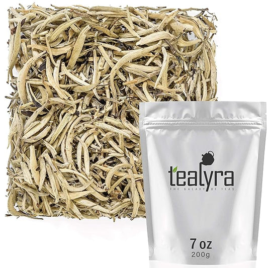 Tealyra - Imperial Yunnan Silver Needle - White Loose Leaf Tea - Top Chinese White Tea - Caffeine
