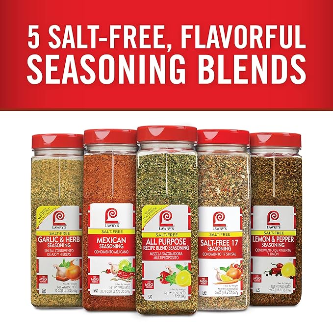 Lawry's Salt Free 17 Seasoning, 10 oz - One 10 Ounce Container of 17 Seasoning Spice Blend