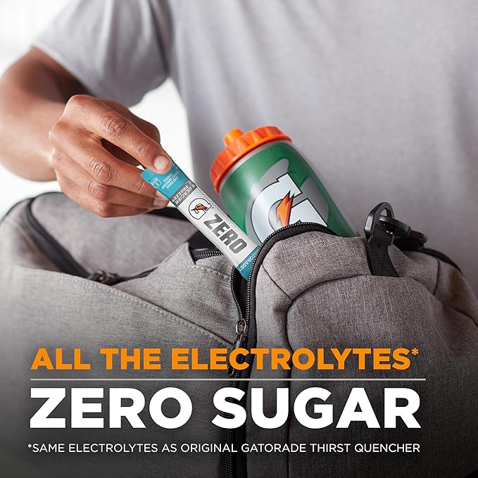 Gatorade G Zero Powder, Glacier Cherry Variety Pack, 0.10oz Individual Packets - 10 Count (Pack of