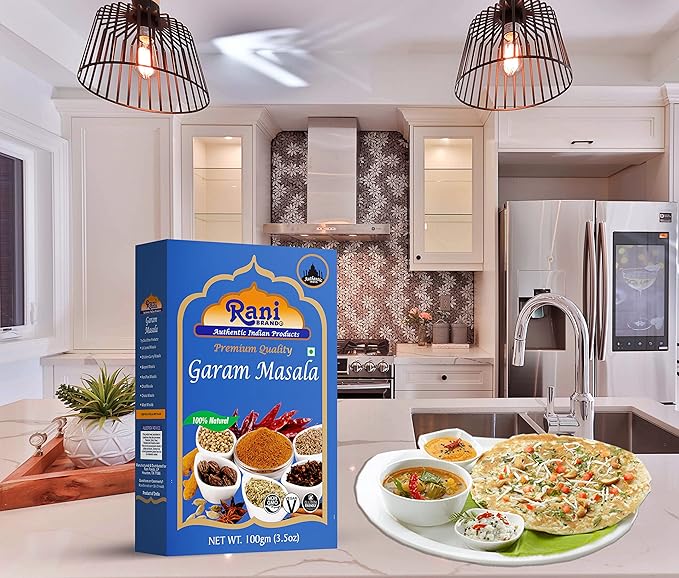 Rani Garam Masala Indian 11-Spice Blend 3.5oz (100g) Box Spice ~ All Natural, Salt-Free | Vegan |