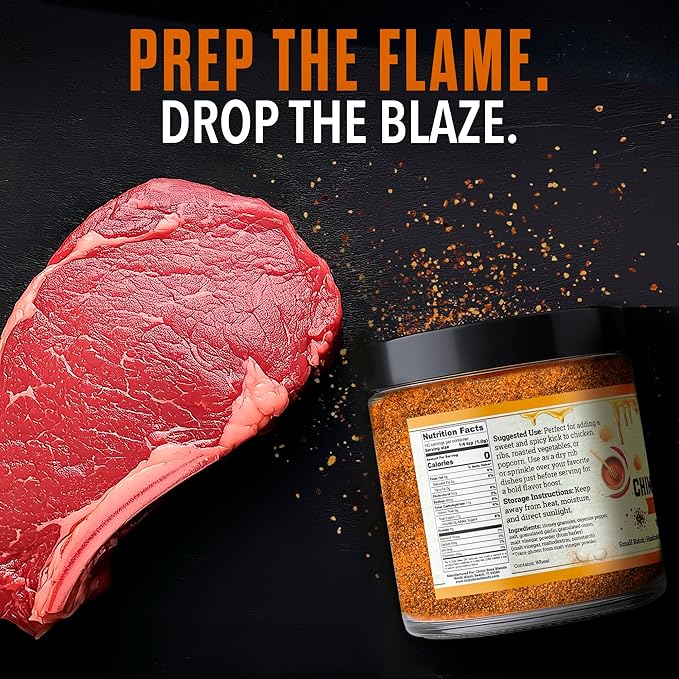 Chimi Boss Blends Hot Honey Seasoning, 6oz ??Sweet & Spicy Dry Rub for Grilling, Smoking & BBQ