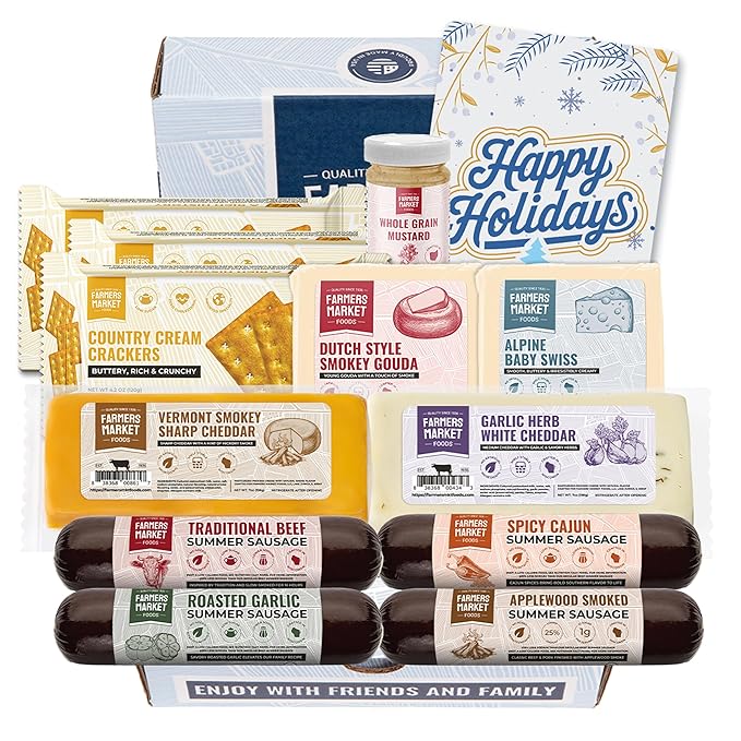 Farmers Market Curated Holiday Meat & Cheese Basket