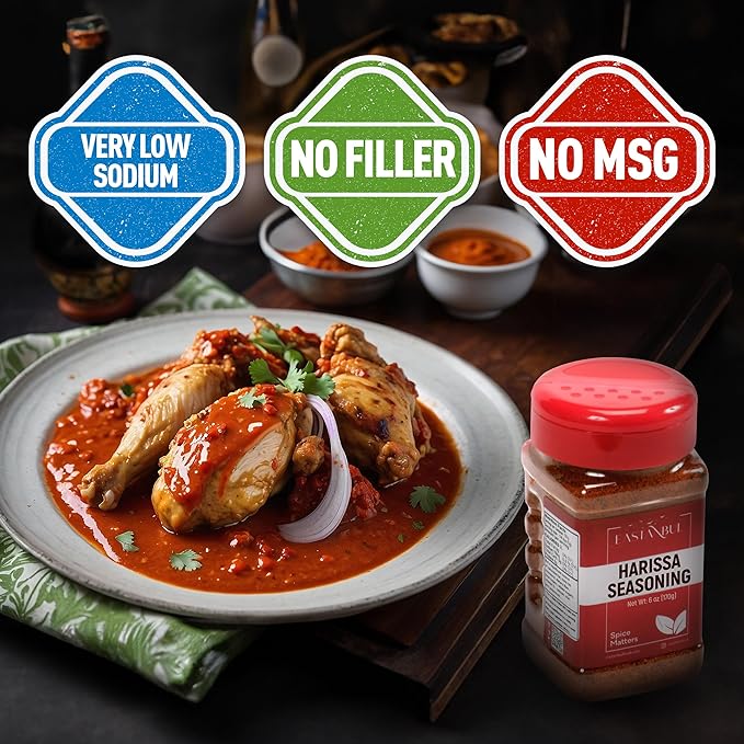 Eastanbul Harissa Seasoning, 6oz, Harissa, Asian Spices and Seasonings, Perfect Spice Blend with