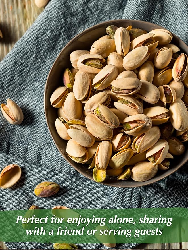 NUTS U.S. ??California Pistachios | Roasted & Salted | No Wax, No Added Color or Flavor | NON-GMO