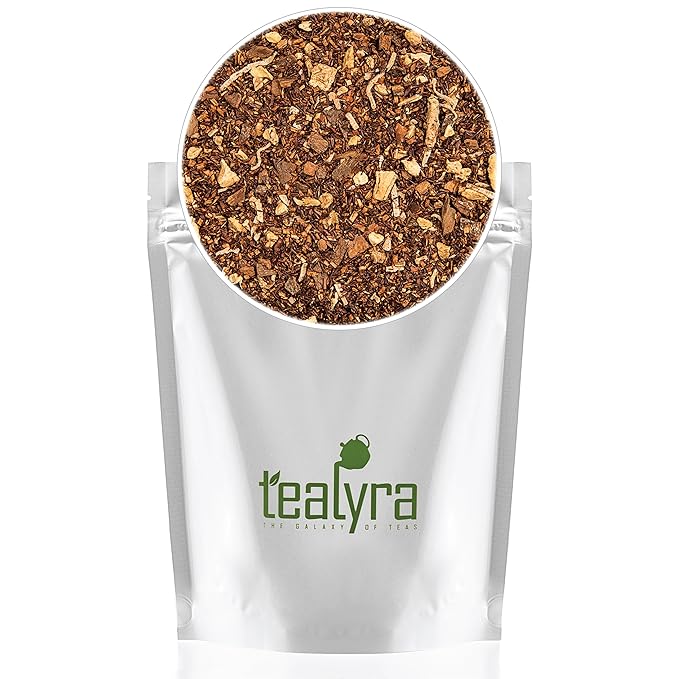 Tealyra - Rooibos Coconut Vanilla Chai - Ginger and Cinnamon with Red Bush Rooibos Herbal Loose