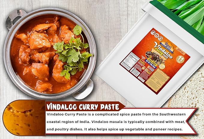 Rani Vindaloo Curry Cooking Spice Paste, Hot! 176oz (11lbs) 5kg Bulk ~ No Colors | All Natural |