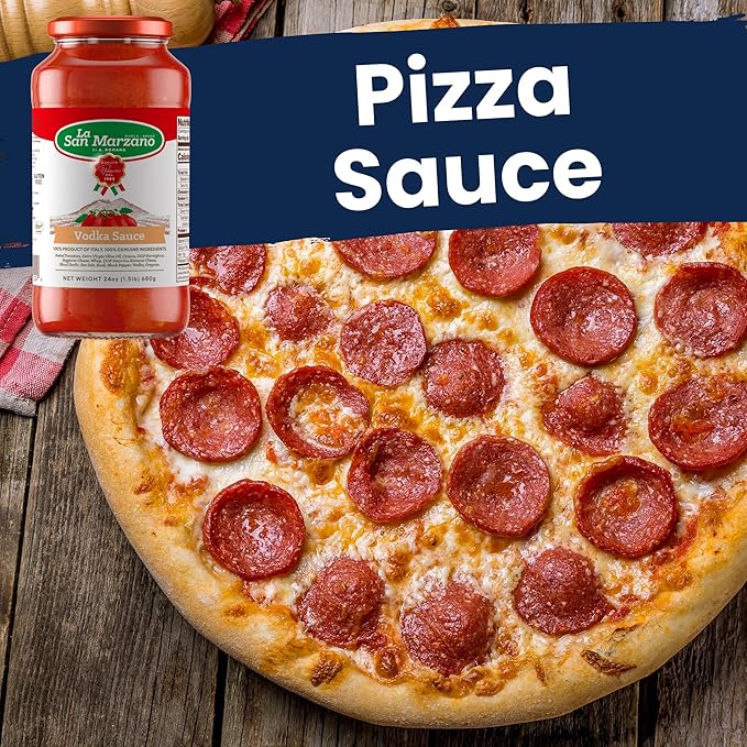 La San Marzano Vodka Sauce, 24 oz, Pasta Sauce Made in Italy, All Purpose Tomato Premium Quality