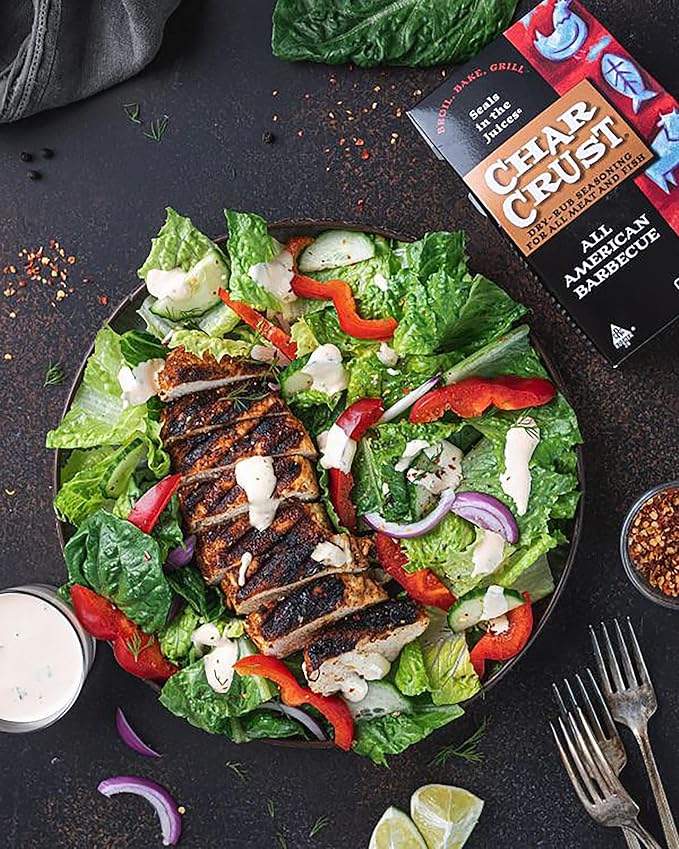 Char Crust Dry-Rub Seasoning All American Barbecue | BBQ Spice Blend for Ribs, Chicken, Pork