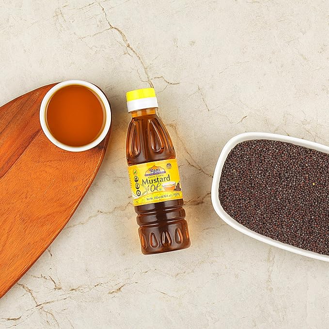 Rani Mustard Oil (Kachi Ghani) 6.76 Ounce (200ml) NON-GMO | Gluten Free | Vegan | 100% Natural |