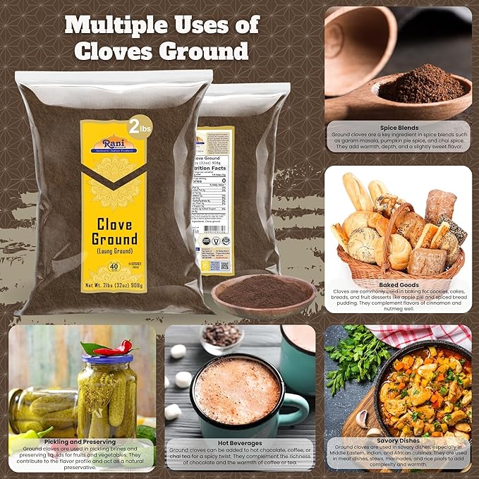 Rani Cloves Powder (Laung) Indian Spice 32oz (2lbs) 908g Bulk ~ All Natural, Gluten Friendly |