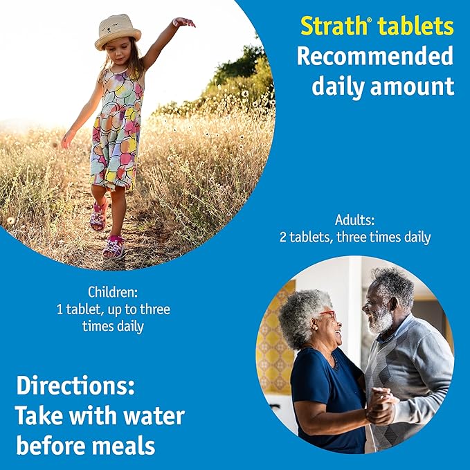 Strath Nutritional Yeast Tablets - Vegetarian, Lactose Free, Artificial Additive Free - Digestive