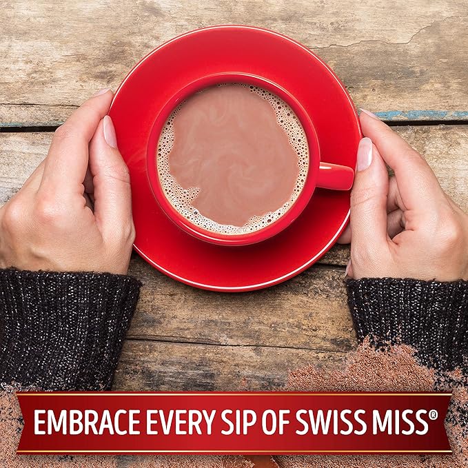 Swiss Miss Milk Chocolate Flavor Hot Cocoa Mix Canister, 38.27 Ounce (Pack of 12)