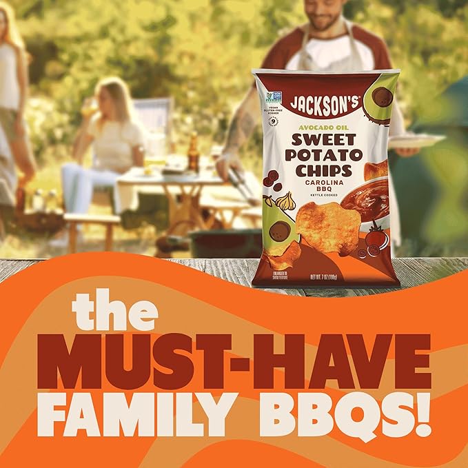 Jackson???Sweet Potato Kettle Chips Avocado Oil Variety Pack made with Premium Oils (7oz, Pack of