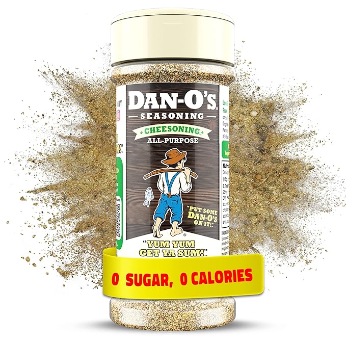 Dan-O's Cheesoning Seasoning, 2.2 oz Bottle, All Purpose Seasoning for Pizza, Popcorn, Chicken