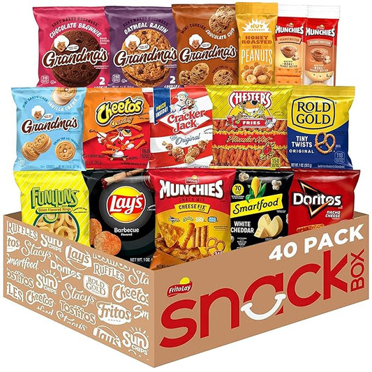 Frito Lay Ultimate Snack Care Package, Variety Assortment of Chips, Cookies, Crackers & More, (Pack