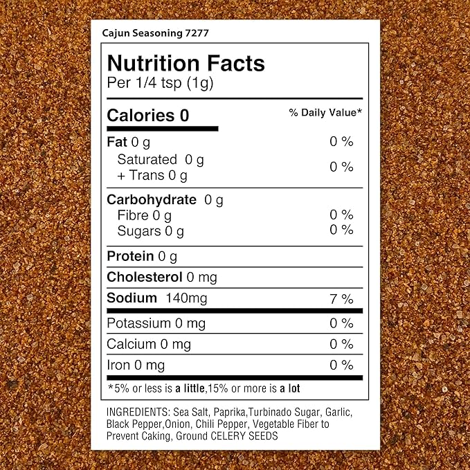 The Spice Lab Cajun Seasoning - Robust Gourmet Blend Cajun Powder Seasoning - Essential For Fish &