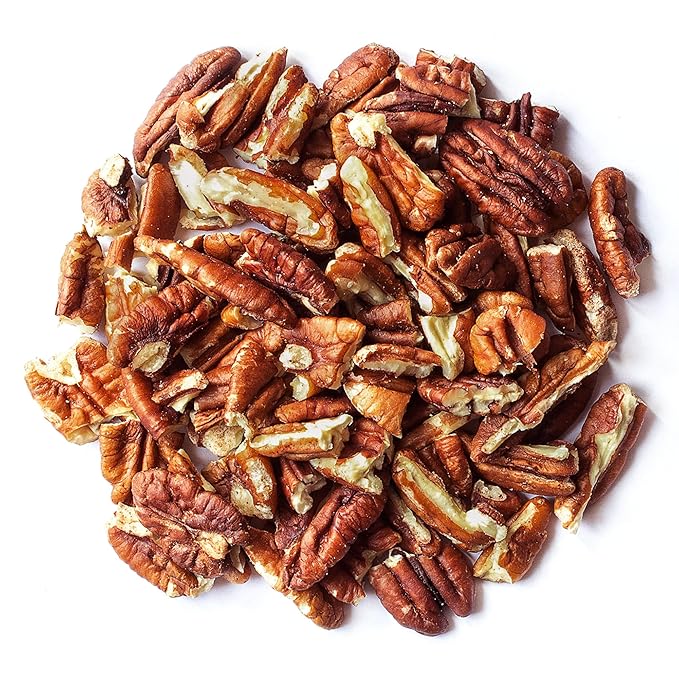 Food to Live Dry Roasted Pecan Pieces with Himalayan Salt, 1 Pound ??Oven Roasted, Lightly Salted