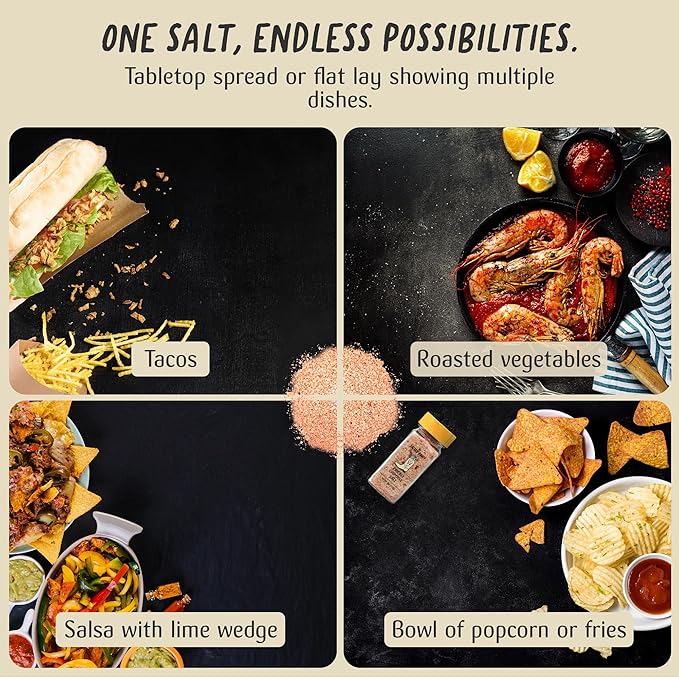 The Salted Roots - Prickly Chipotle Salt - Smoky & Fruity Seasoning - Infused with Prickly Pear