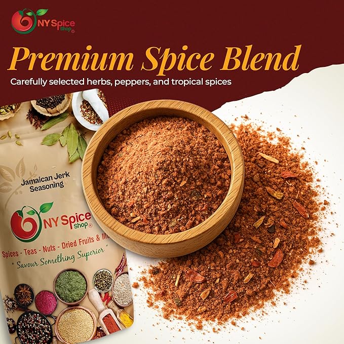 NY SPICE SHOP Jamaican Jerk Seasoning - 6 Ounce Jamaican Jerk Mix Spice Blend for Marinating