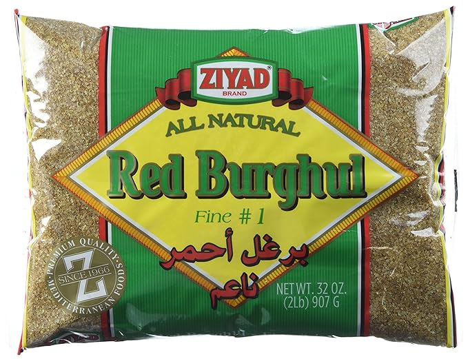 Ziyad Red Wheat Bulgur ??Fiber-Rich Whole Grain, Nutty Flavor & Chewy Texture ??Ideal for