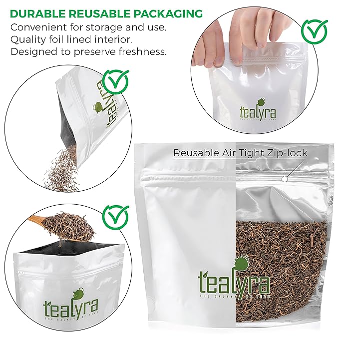 Tealyra - Ripe Pu'erh Tea - 20 Years Aged Loose Leaf from Yunnan - China - 100% Natural - Caffeine