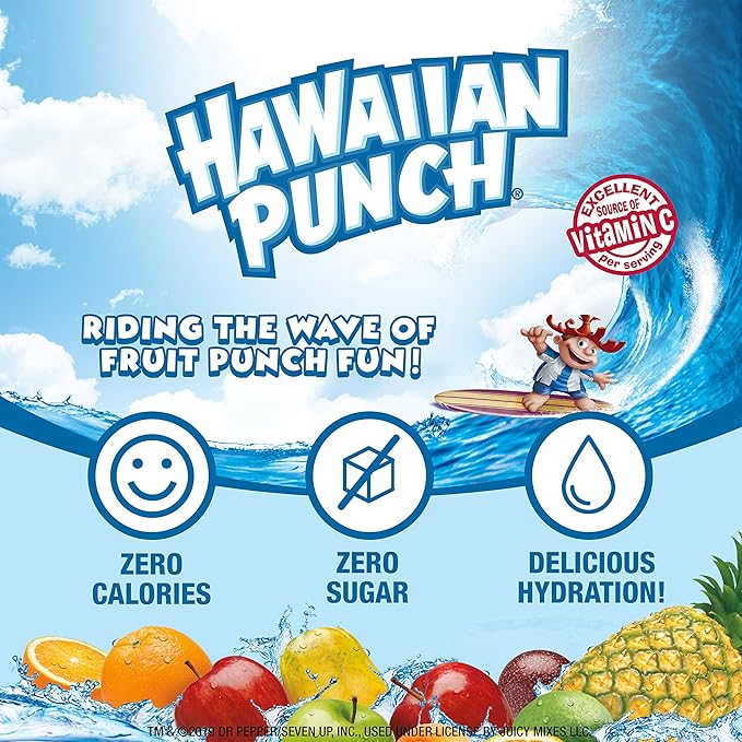 Hawaiian Punch, Fruit Juicy Red, Liquid Water Enhancer ??New, Better Taste! (4 Bottles, Makes 96