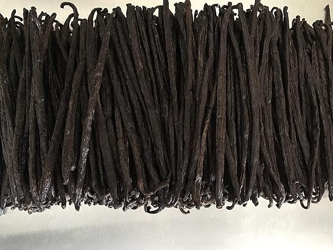 50 Madagascar Organic Vanilla Beans Grade B. Certified USDA Organic. 5"-7" by FITNCLEAN VANILLA for