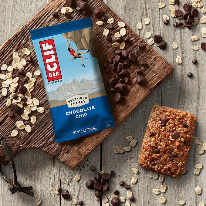CLIF BAR - Protein Bars - Chocolate Chip - Made with Organic Oats - Energy Bars - Non-GMO - (15
