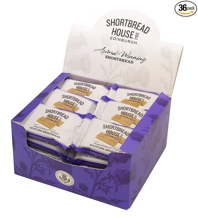 Shortbread House of Edinburgh Truly Handmade Original Recipe Shortbread Fingers, 1.8oz Packet (Pack