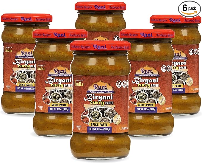 Rani Biryani Masala Curry Paste (Cooking Spice Paste for Indian Rice Dishes, Pullao/Pilau) 10.5oz