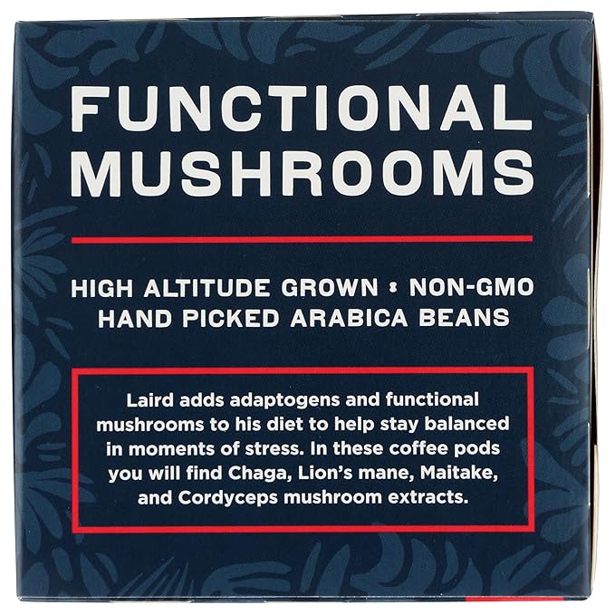 Laird Superfood K-Cups with Functional Mushrooms ??Medium Roast, 10ct - Made with Organic Extracts