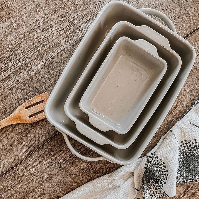 Mora 9x13in Deep Porcelain Baking Dish - Oven to Table, Freezer Safe