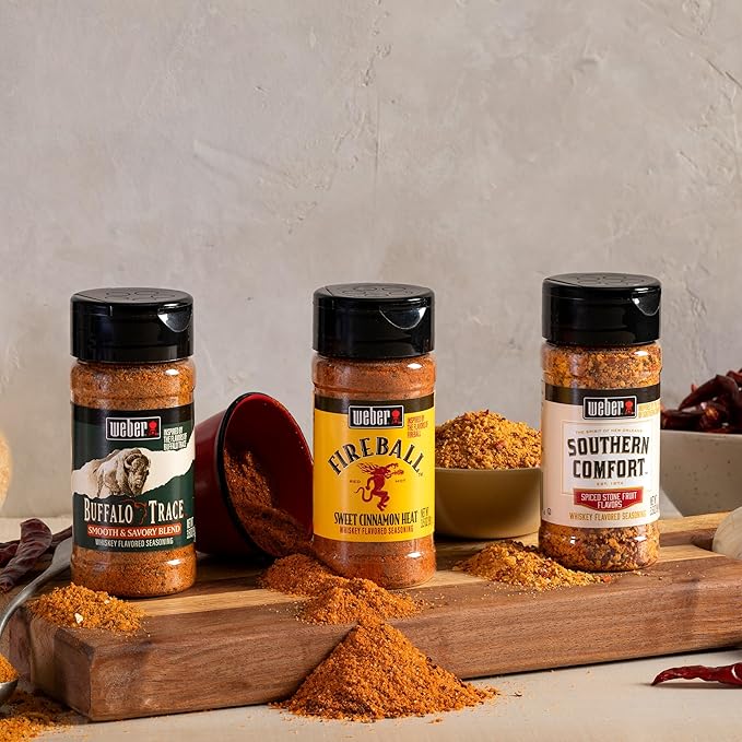 Weber Southern Comfort Whiskey Flavored BBQ Seasoning, 3.5 oz