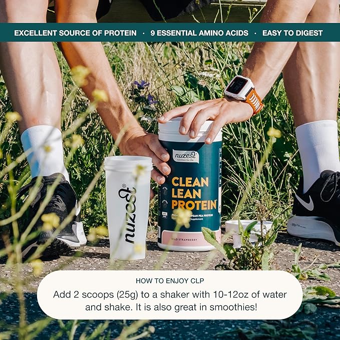 Nuzest - Pea Protein Powder - Clean Lean Protein, Premium Vegan Plant Based Protein Powder, Dairy